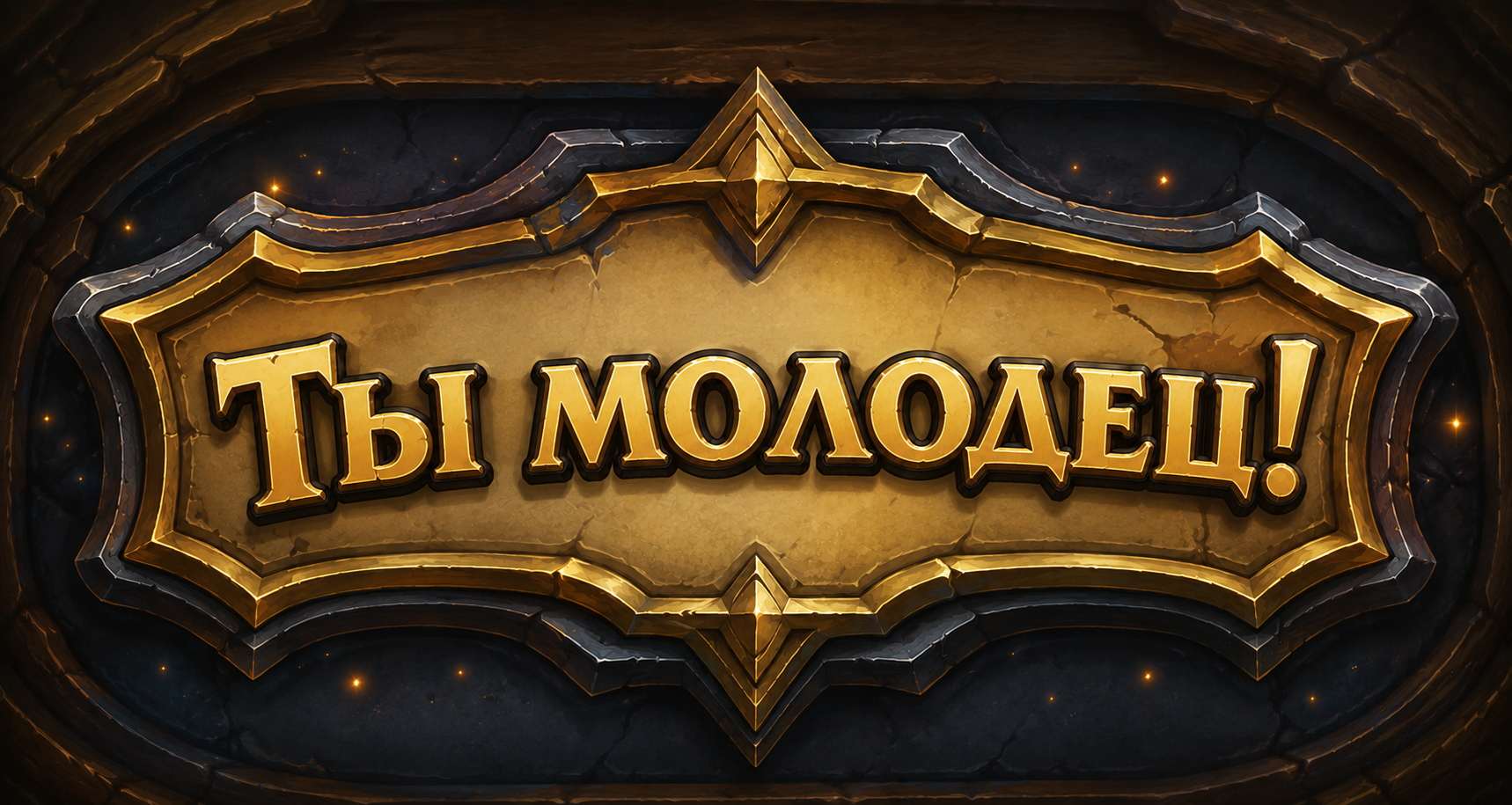 ТЫ МОЛОДЕЦ!